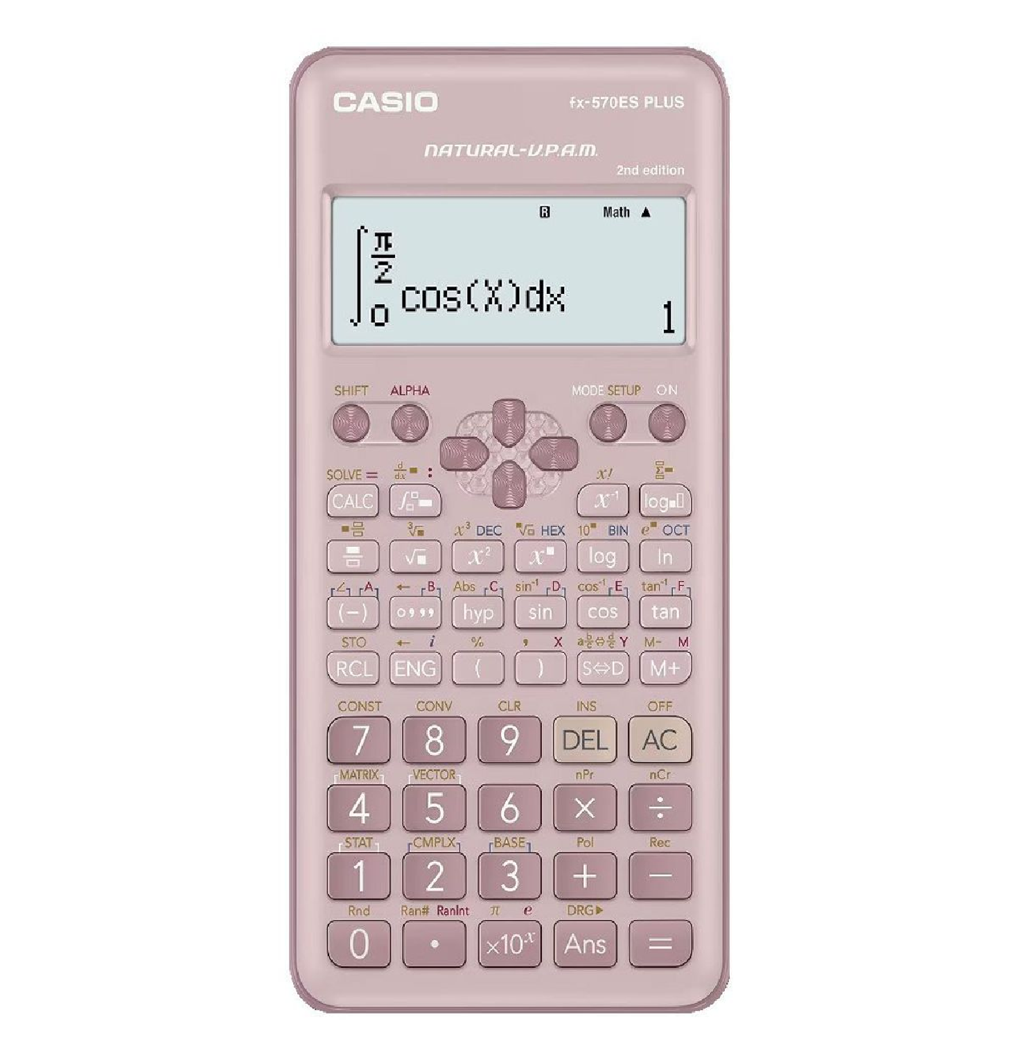 CALCULADORA CIENTÍFICA CASIO ESTÁNDAR FX-570ES PLUS-2PK - ROSADO - 1