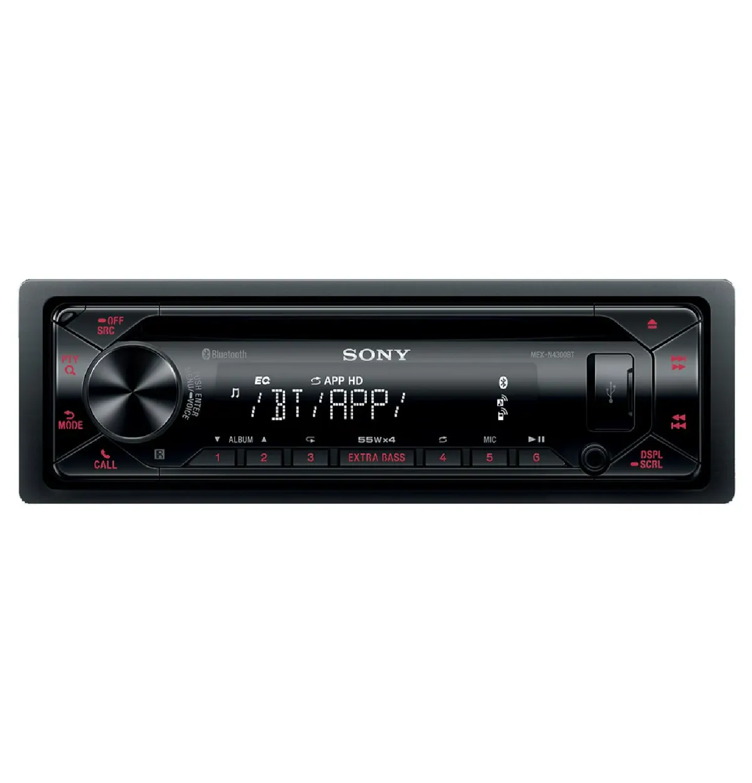 AUTORADIO EXTRA BASS 55 W SONY MEX-N4300BT/Q1E - NEGRO - 1