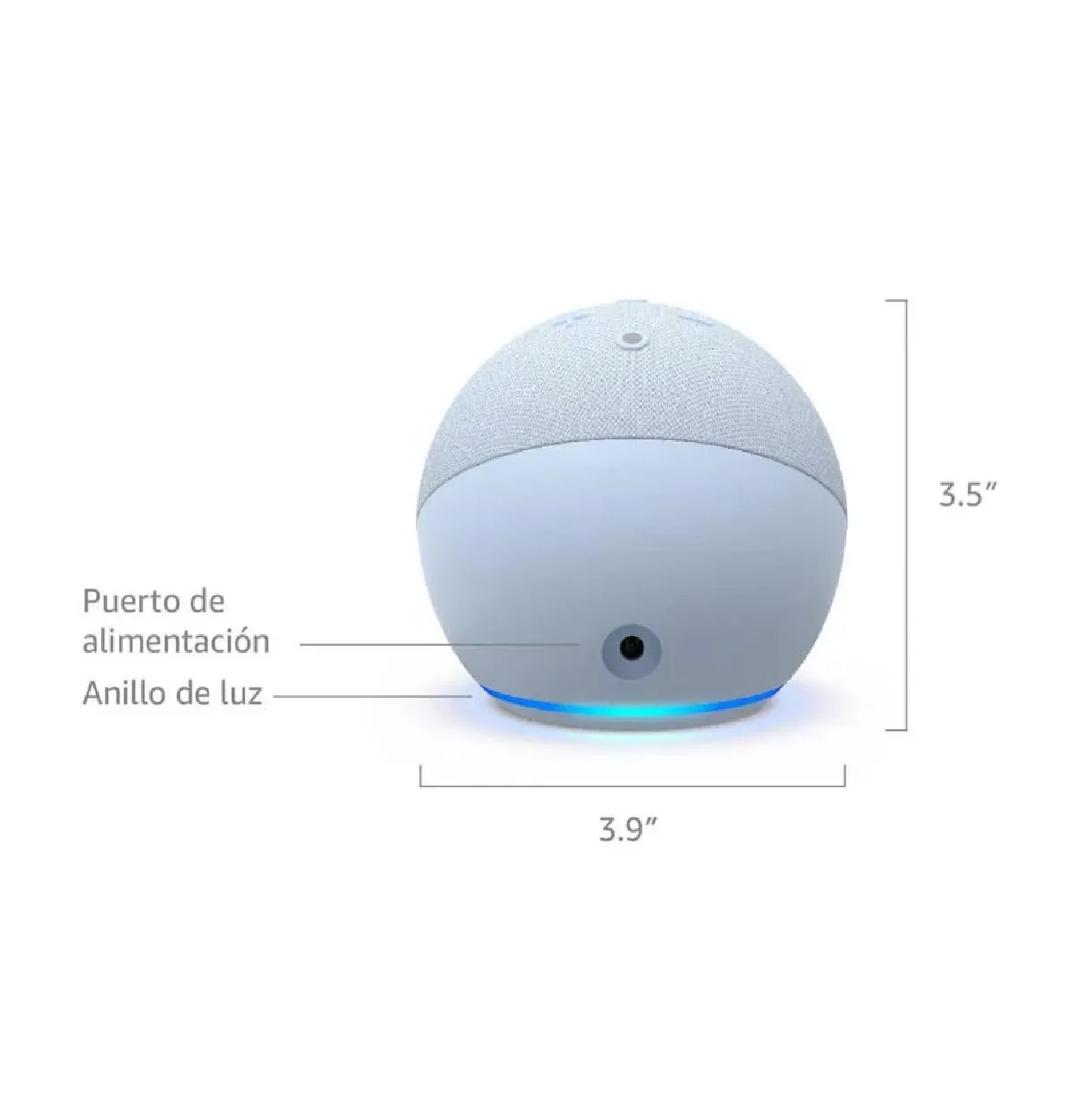 PARLANTE INTELIGENTE AMAZON ECHO DOT (5TA GENERACIÓN) CON ALEXA – BLANCO - 3
