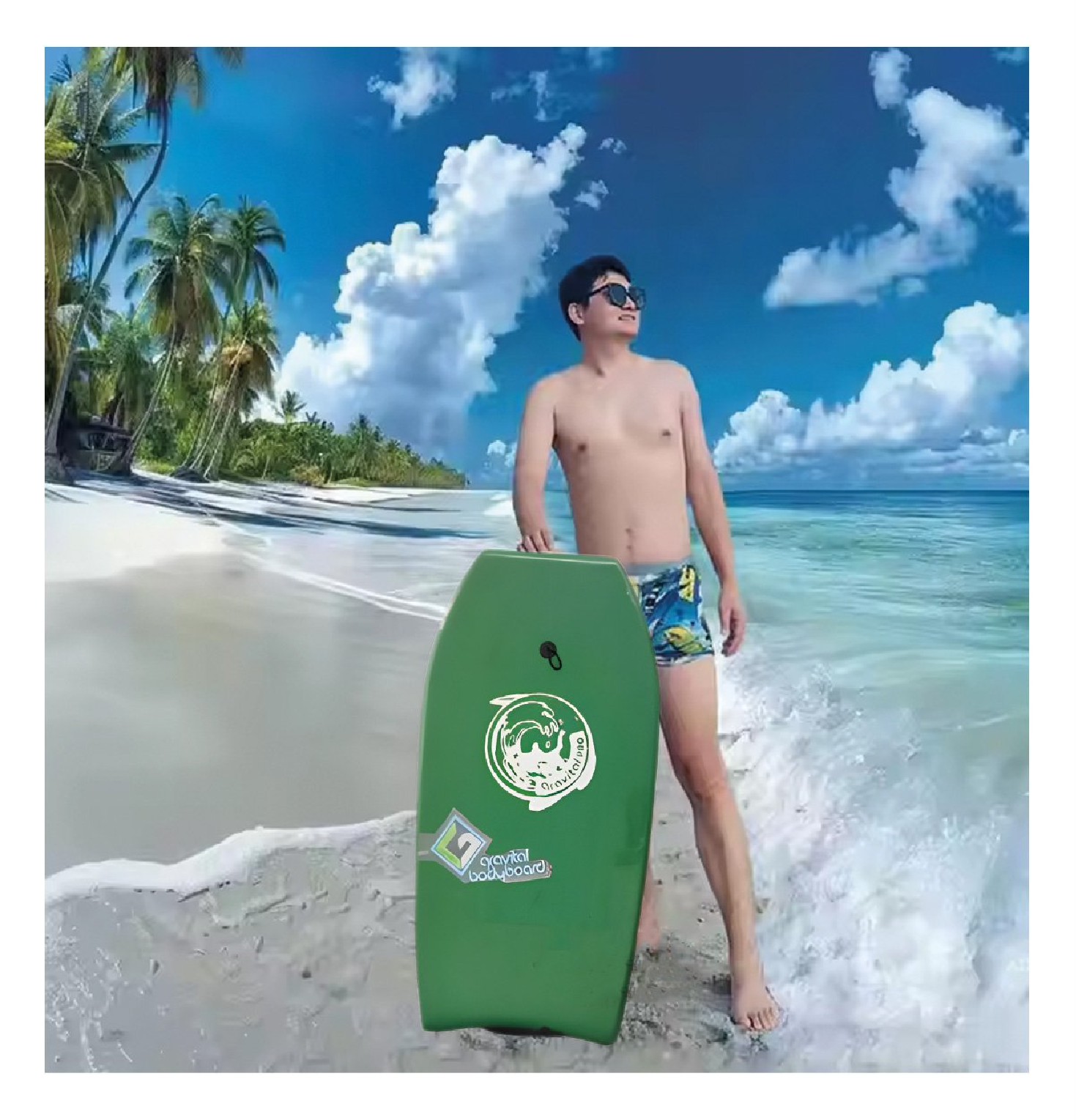 TABLA BODYBOARD GRAVITAL DE NATACIÓN 41” GR-41 DINÁMICA – VERDE - 3