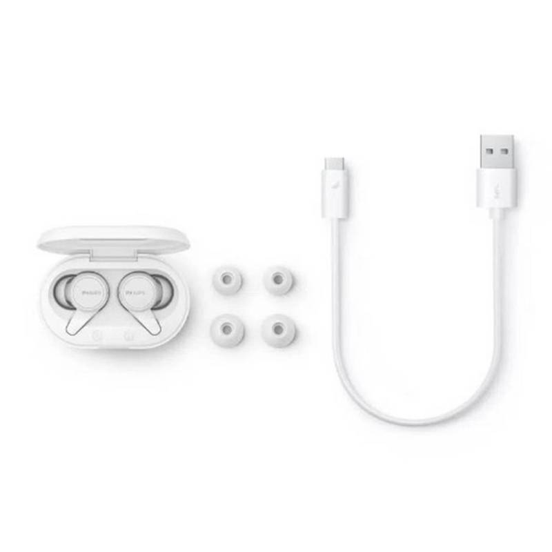 AUDÍFONOS BLUETOOTH TRUE WIRELESS PHILIPS TAT1207 - BLANCO - 2