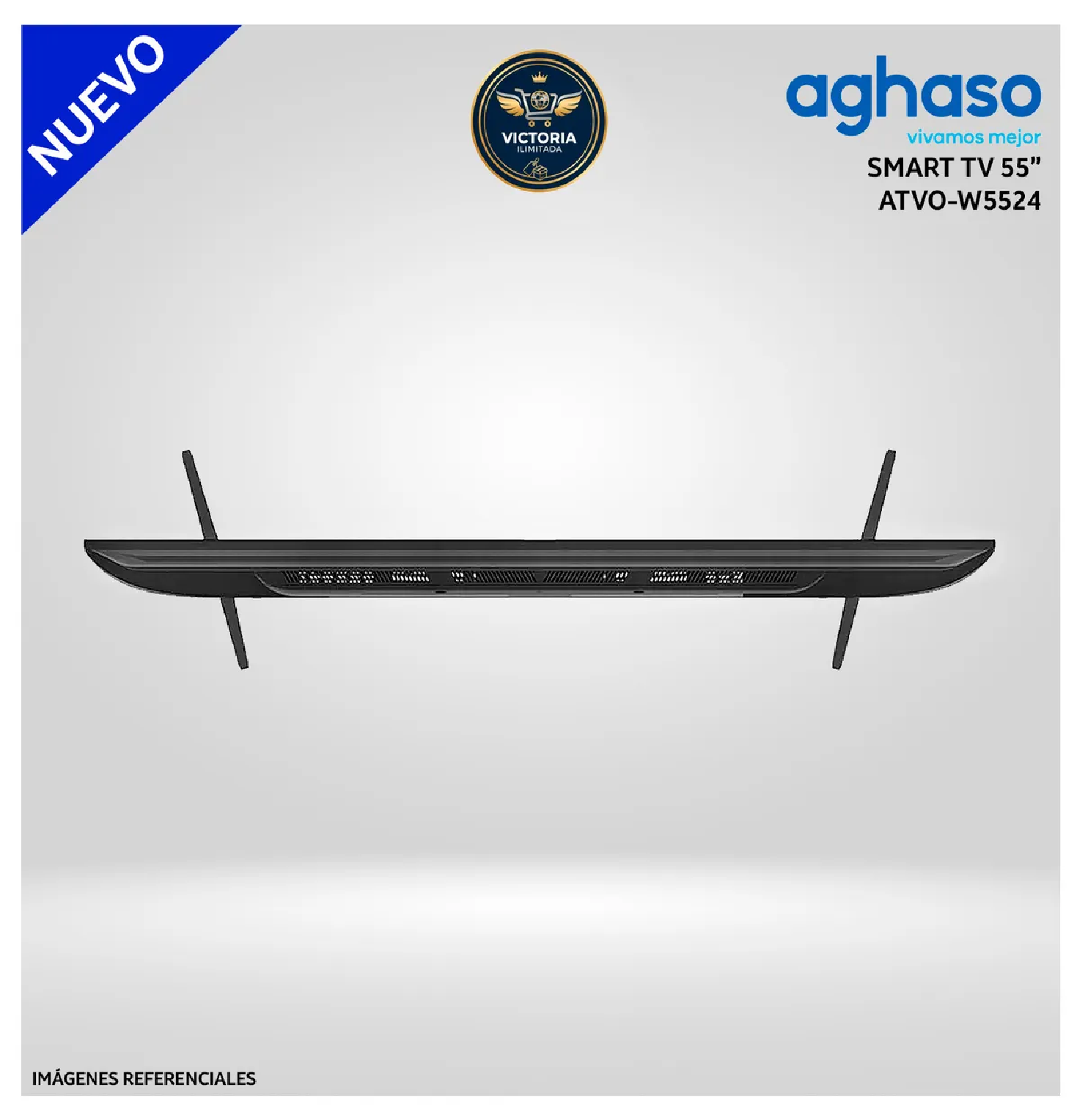 TELEVISOR AGHASO ATVO-W5524 SMART TV 55” ULTRA HD 4K CON CONTROL DE VOZ - 4