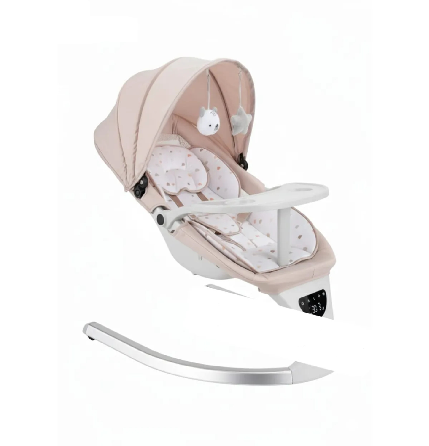 MECEDORA PARA BEBÉ MUSICAL AUTOMÁTICA CON SENSOR - BIEGE - 2