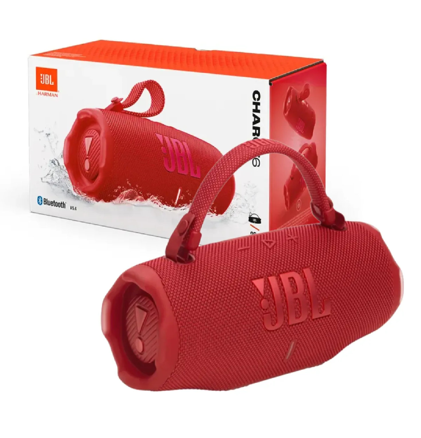 JBL CHARGE 6 PARLANTE BLUETOOTH 5.2 RESISTENTE AL AGUA 50W - ROJO - 1