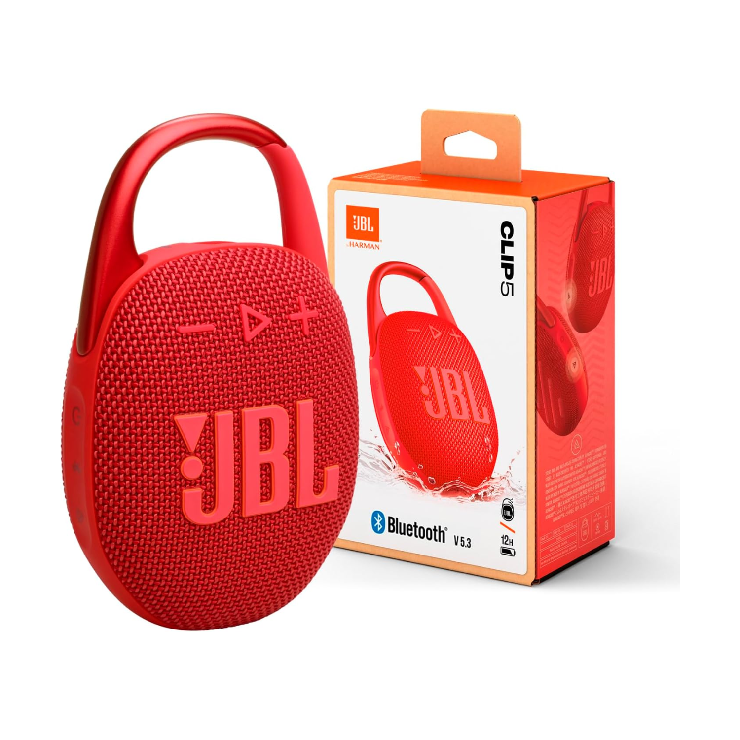 PARLANTE BLUETOOTH JBL CLIP 5 - ROJO - 1