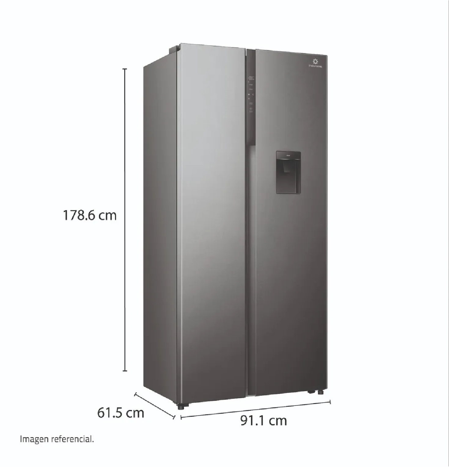 REFRIGERADORA INDURAMA RI-795DI SIDE BY SIDE 529L – CROMA - 2