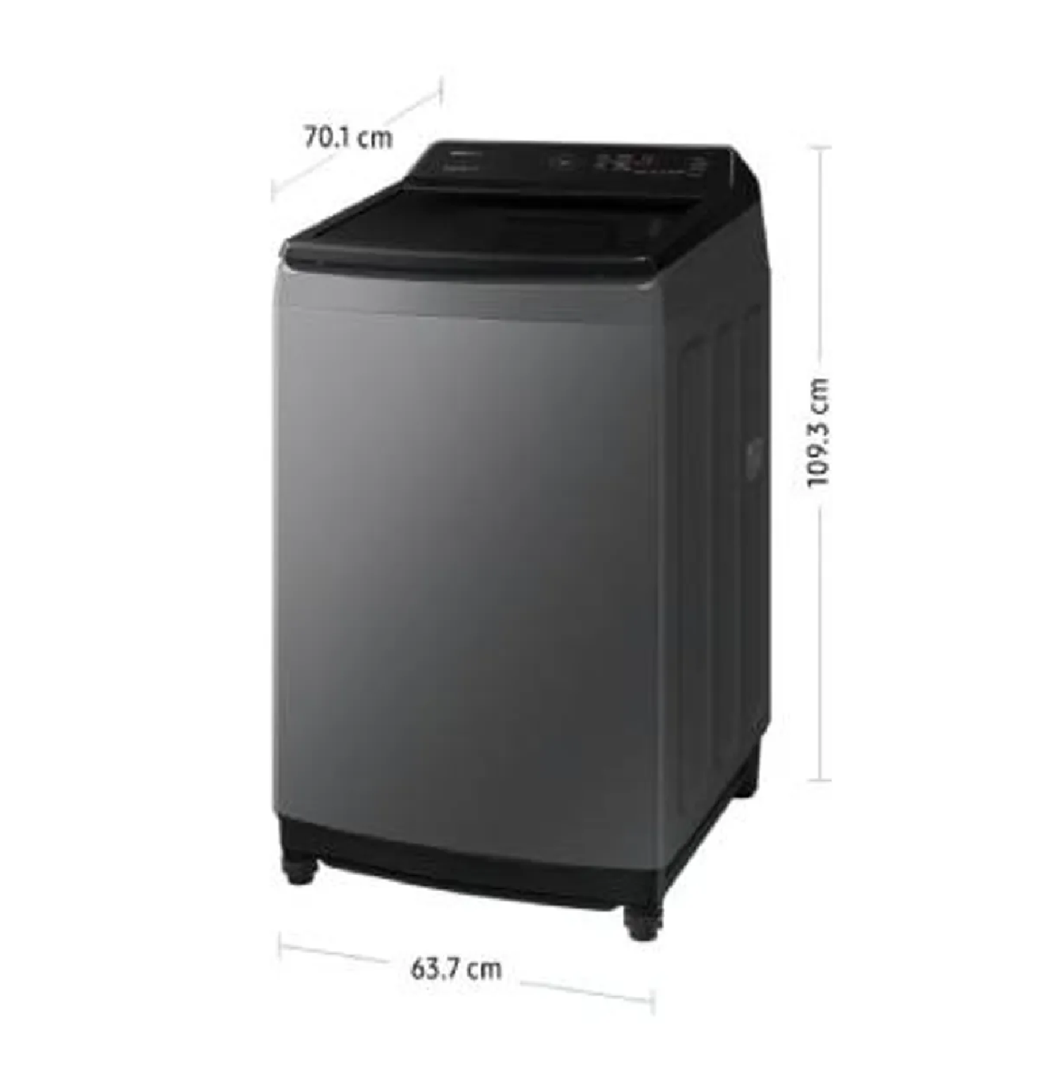 LAVADORA SAMSUNG WA19CG6441BDPE ECOBUBBLE™ 19KG - GRIS OSCURO - 3