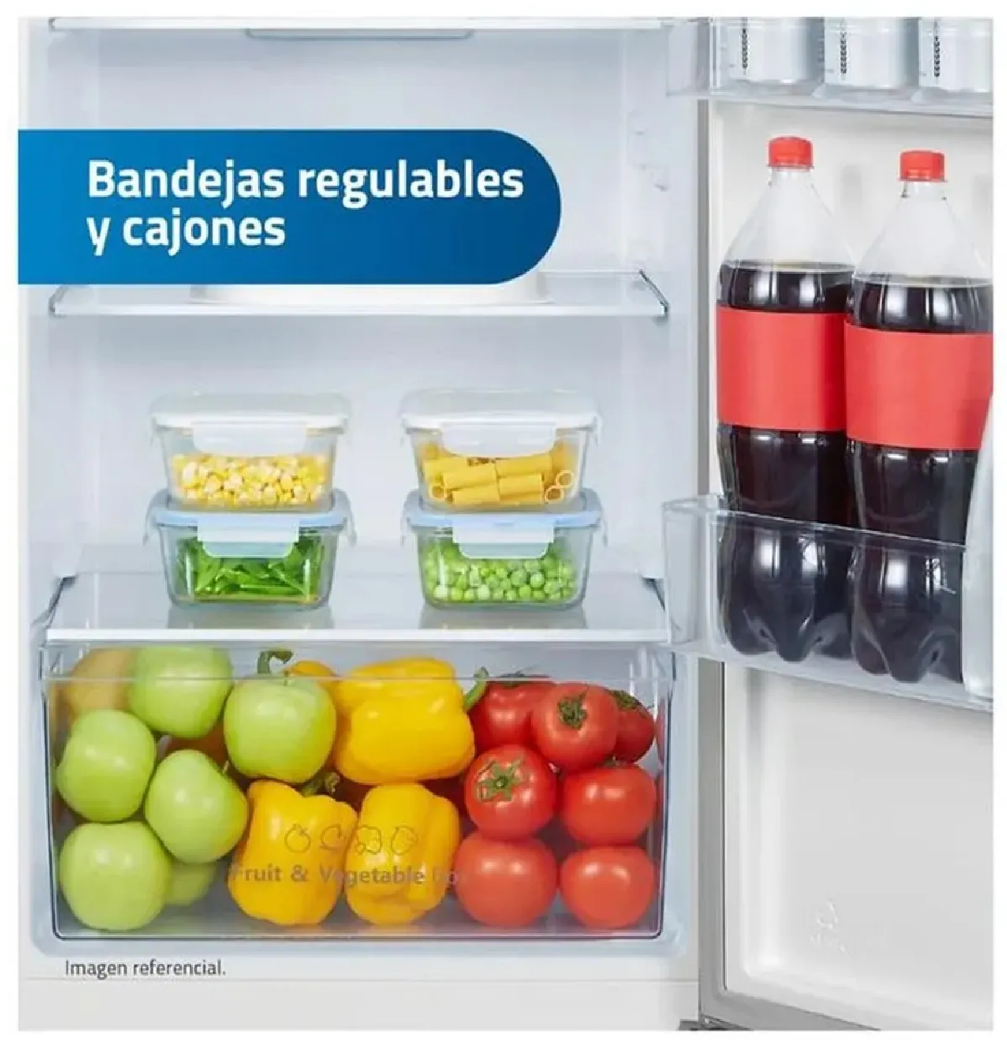 REFRIGERADORA INDURAMA 324L RI-439DI NO FROST - CROMA - 5
