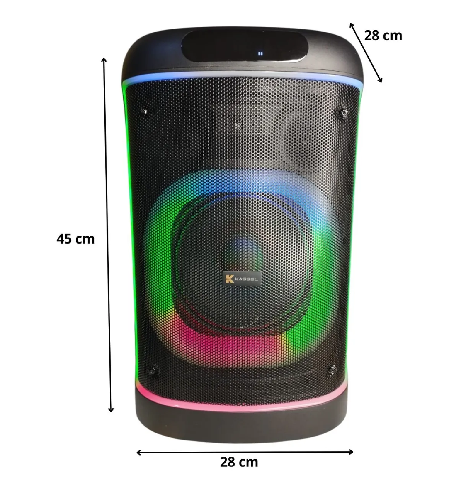 PARLANTE PORTÁTIL KASSEL RGB K816 8” TWS CON MICRÓFONO - 2