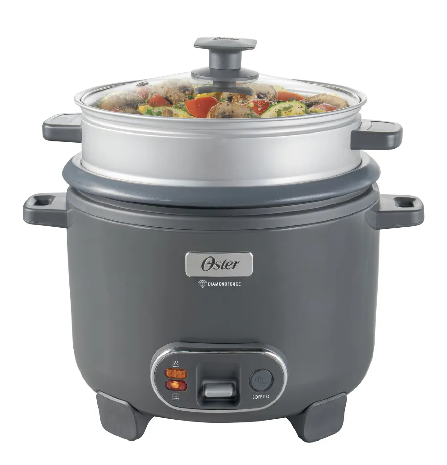 OLLA ARROCERA OSTER CKSTRC12DFSKE 2.2L CON VAPORERA Y FUNCIÓN SOFRITO - GRIS - 1