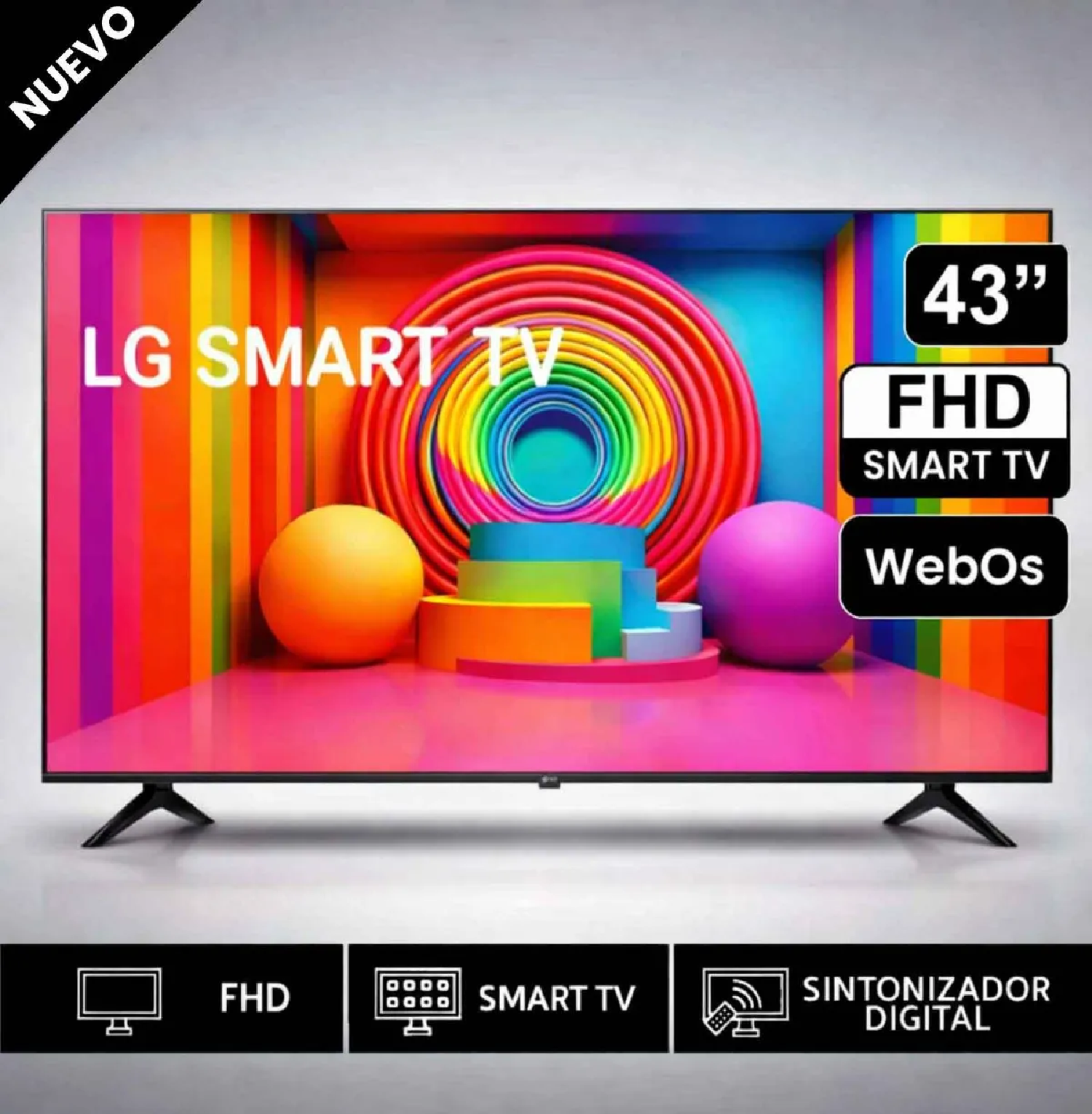 TELEVISOR LG 43” THINQ AI 43LR6000PSA SMART TV FHD 2024 - 1
