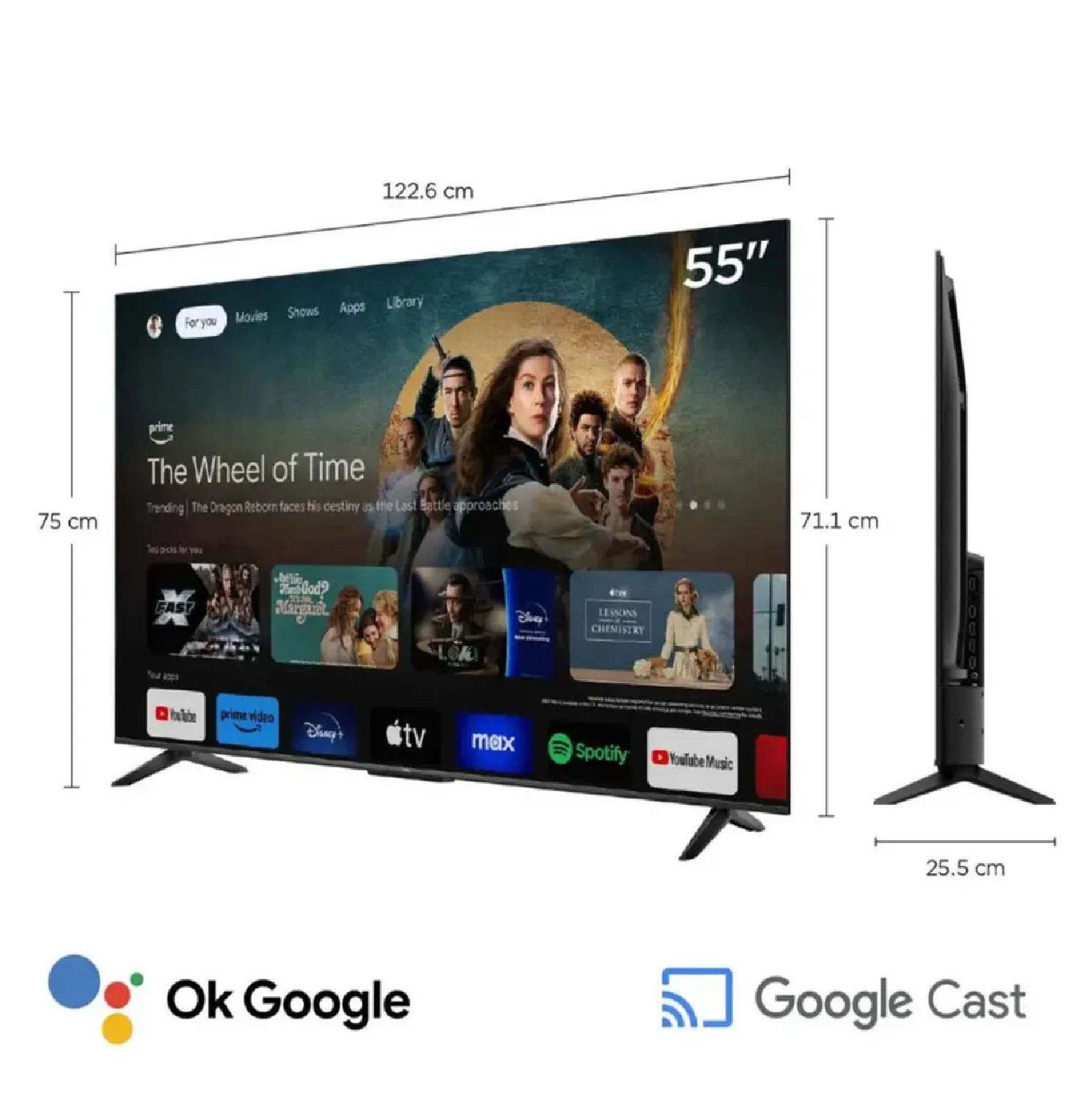 TELEVISOR TCL 55” 55V6C UHD 4K SMART TV 2025 - 3