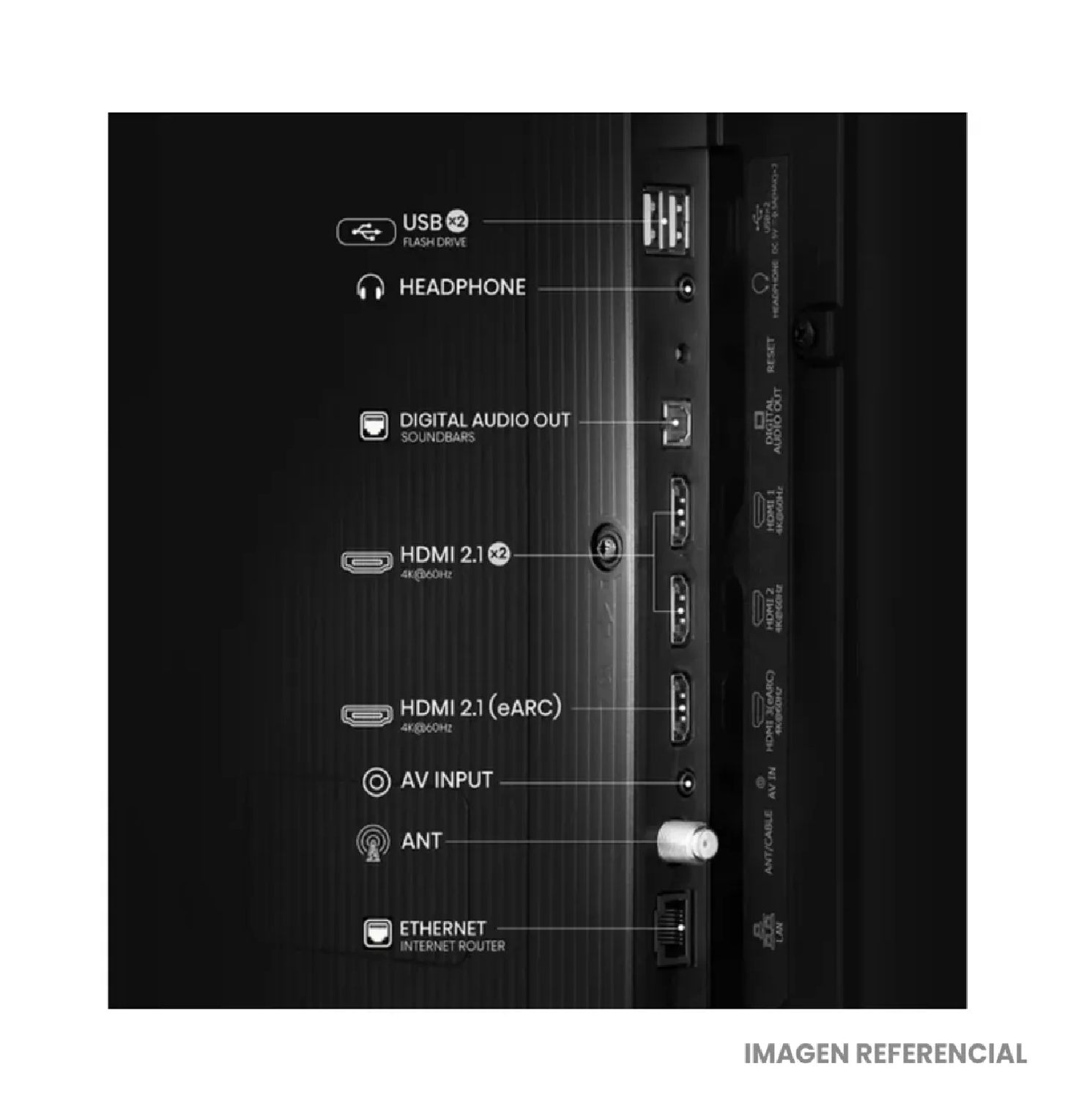 TELEVISOR HISENSE 55” MODELO 55Q6QV QLED 4K SMART TV DOLBY VISION - 2025 - 5