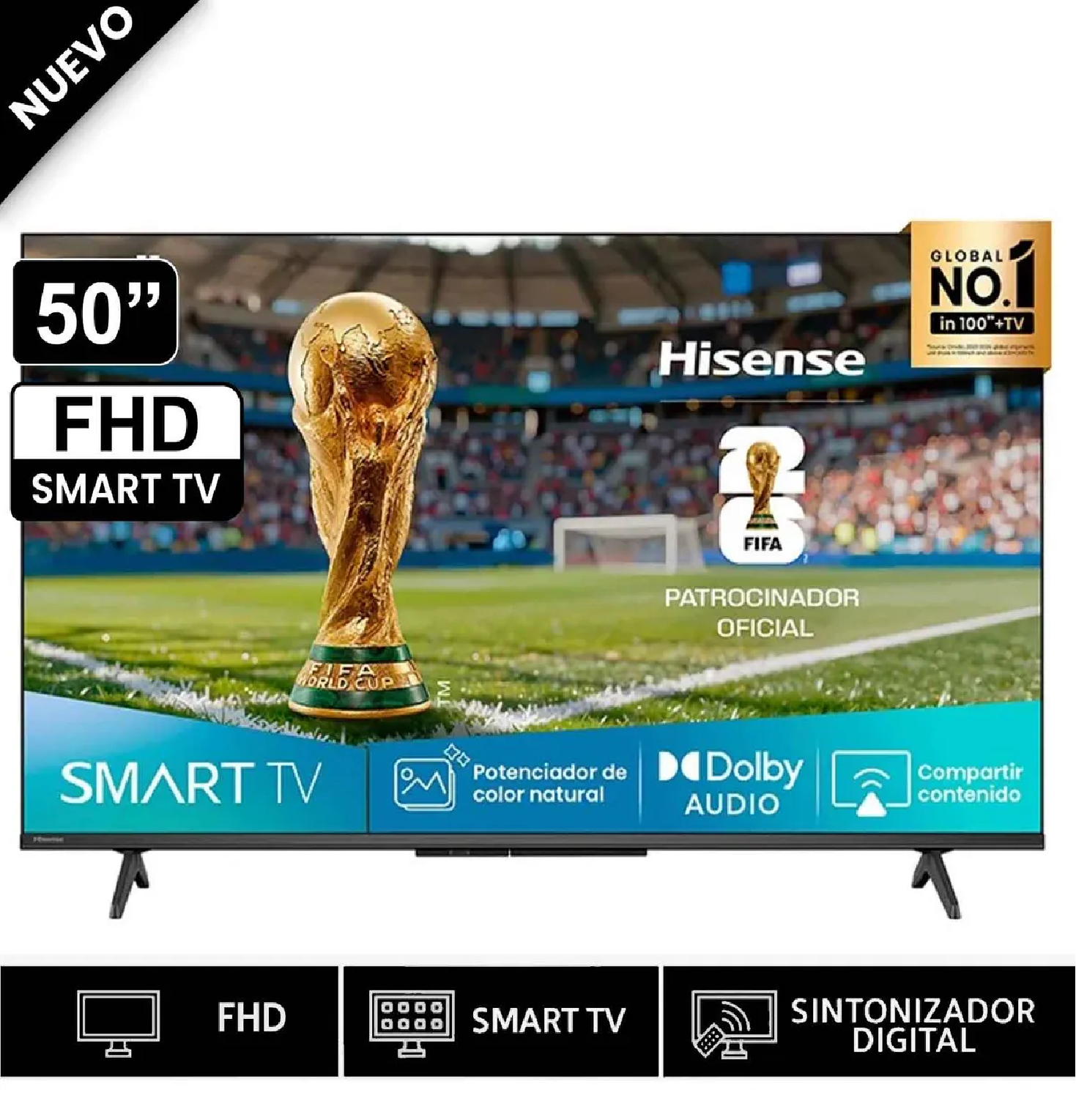 TELEVISOR HISENSE 50' FHD SMART TV 50A4NV 2025 - 1