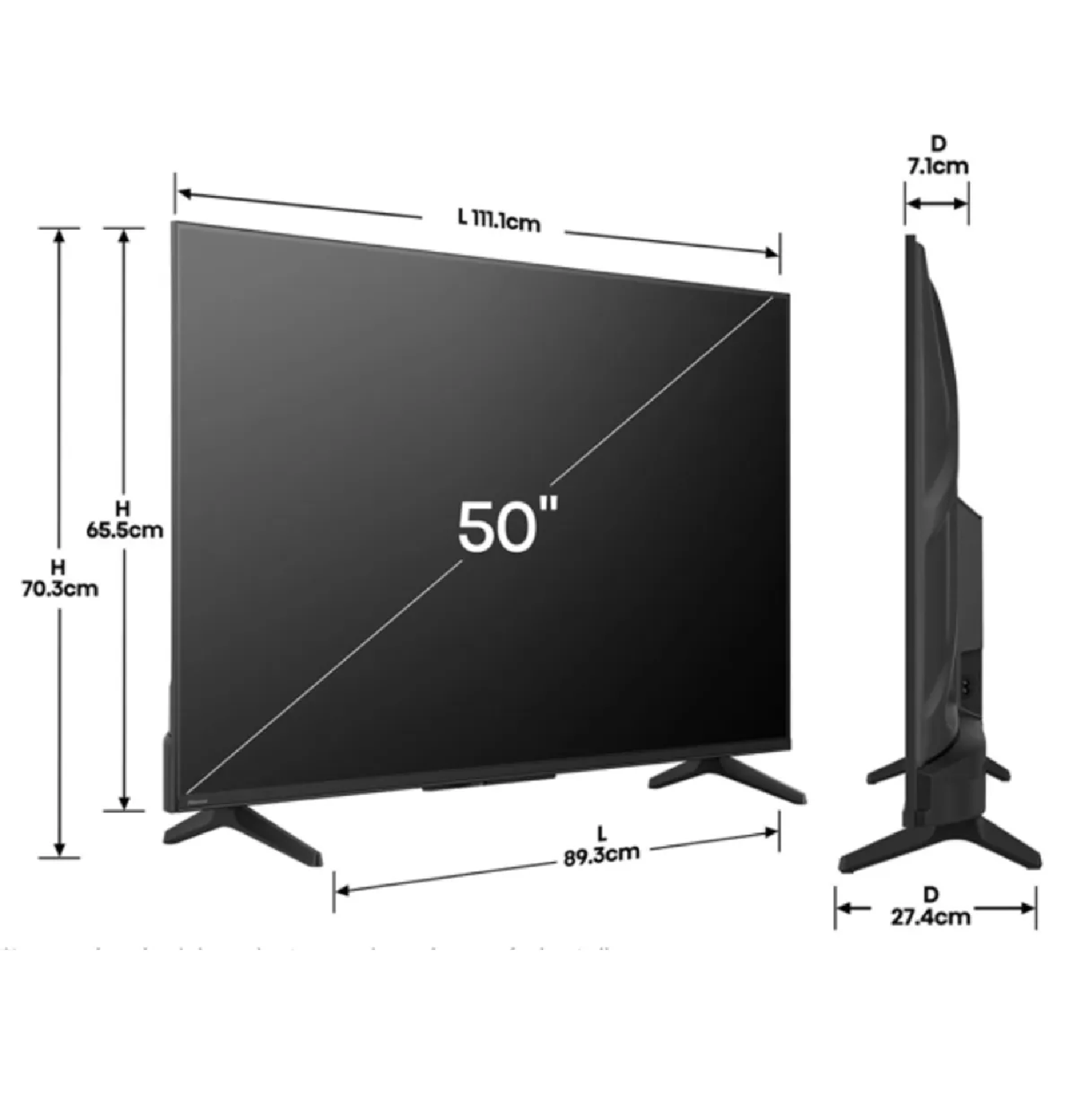 TELEVISOR HISENSE 50' FHD SMART TV 50A4NV 2025 - 3