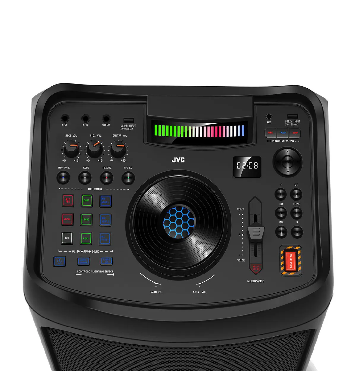 PARLANTE BLUETOOTH JVC XS-KY524PB USB 200W – NEGRO - 3
