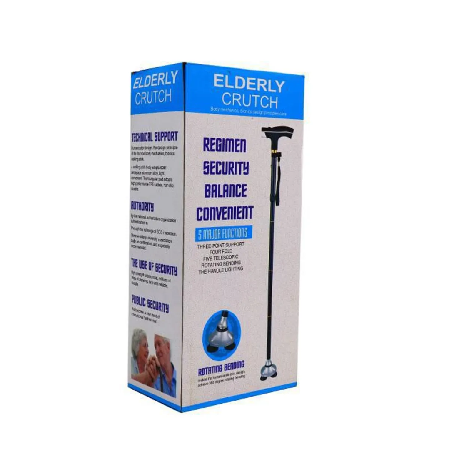 BASTÓN PLEGABLE CON LUZ LED SEGURIDAD Y ESTABILIDAD PARA ADULTOS - 5