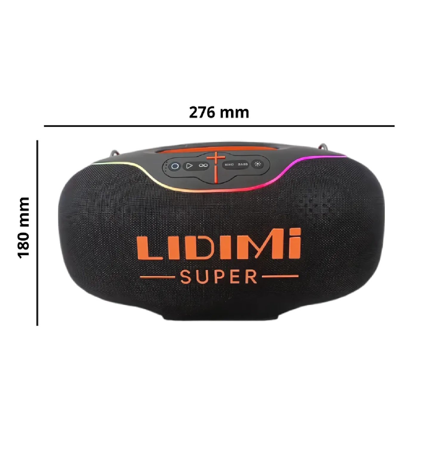 PARLANTE PORTÁTIL BLUETOOTH LIDIMI SUPER D-S680 300W CON MICRÓFONO INALÁMBRICO – NEGRO - 2