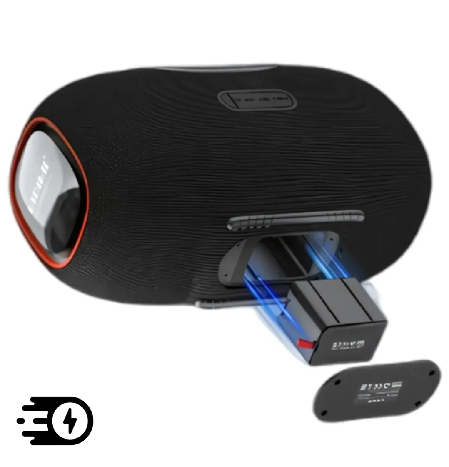 PARLANTE PORTÁTIL BLUETOOTH LIDIMI SUPER D-S680 300W CON MICRÓFONO INALÁMBRICO – NEGRO - 3