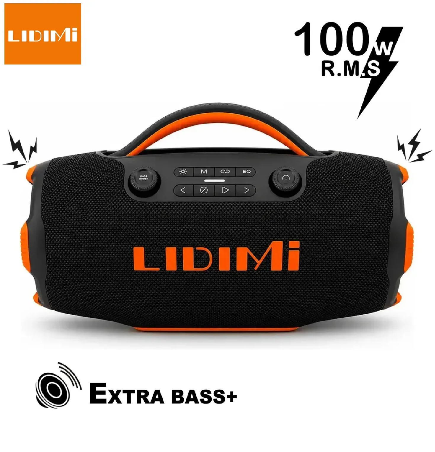 PARLANTE BLUETOOTH LIDIMI LD-S677 100W EXTRA BASS - NEGRO - 1