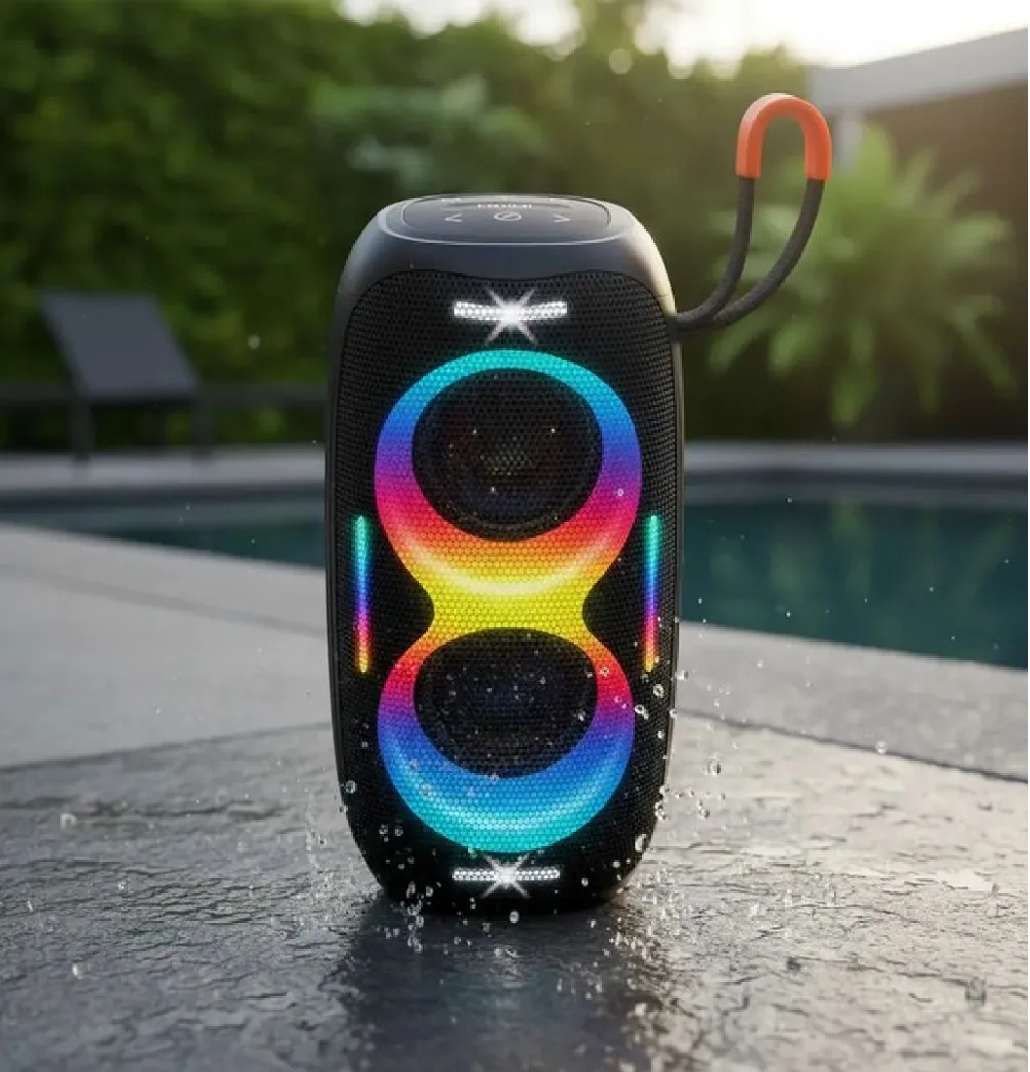PARLANTE PORTÁTIL LIDIMI LD-S864 20W BLUETOOTH CON LUCES RGB - 4