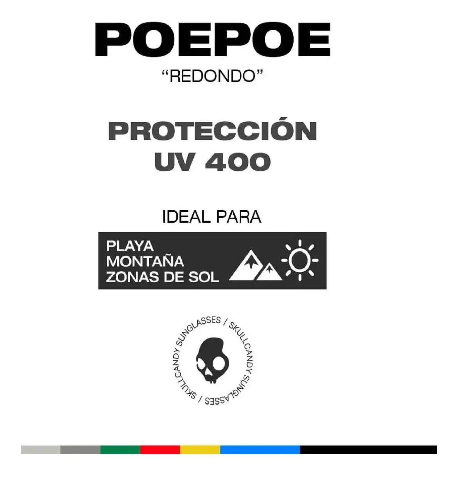 LENTES DE SOL SKULLCANDY POE POE UNISEX - BLACK - 4