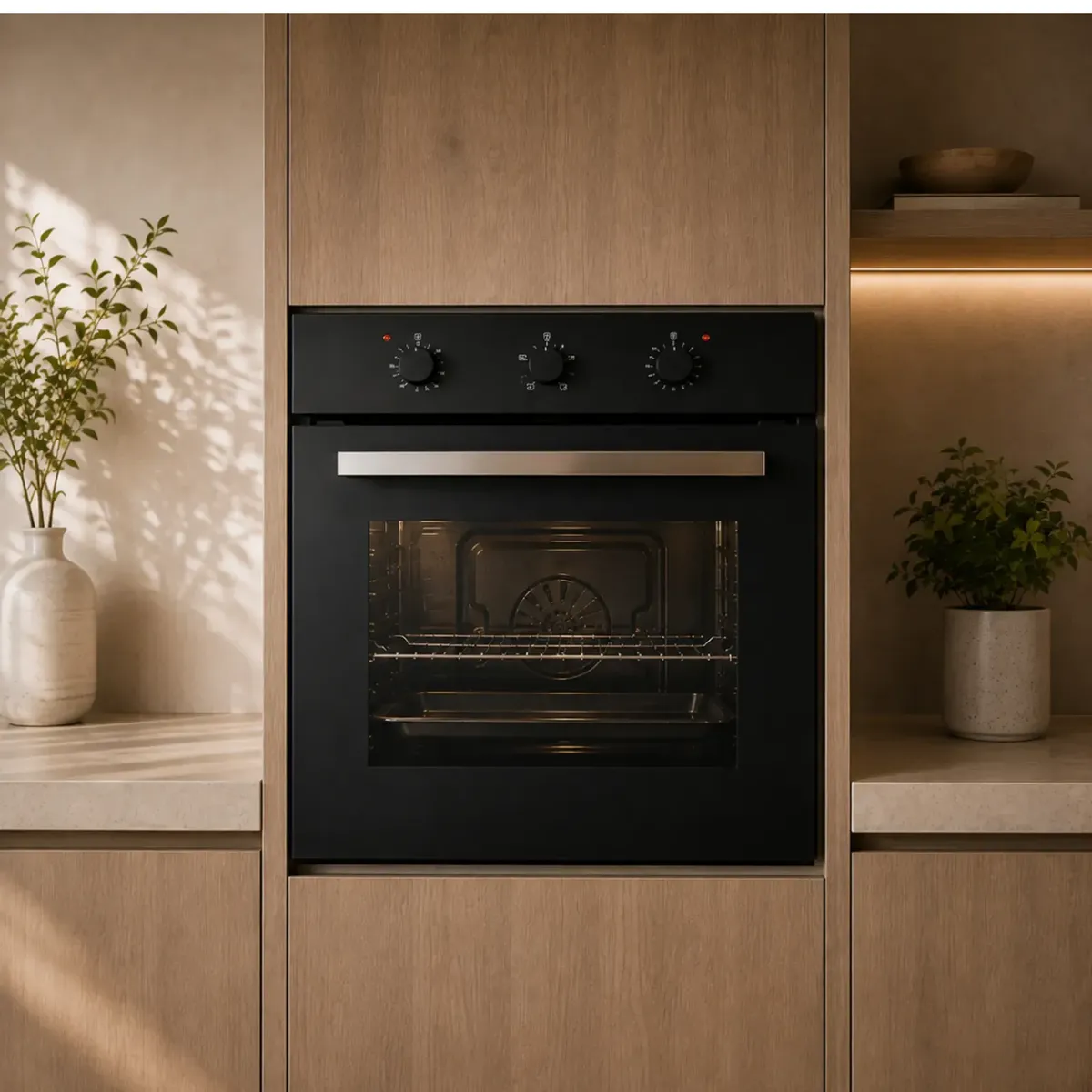 HORNO EMPOTRABLE ELÉCTRICO SOLE SOLHO013V4 68L - NEGRO - 1