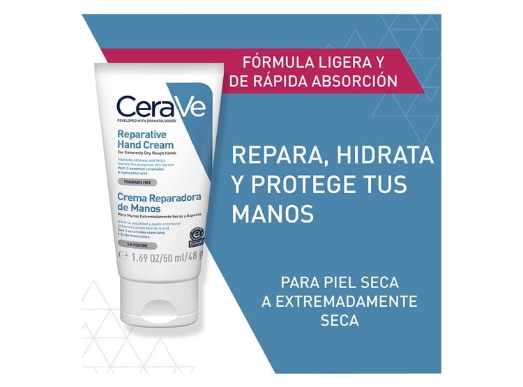 TRATAMIENTO MANOS CERAVE CREMA REPARADORA 50 ML - 4