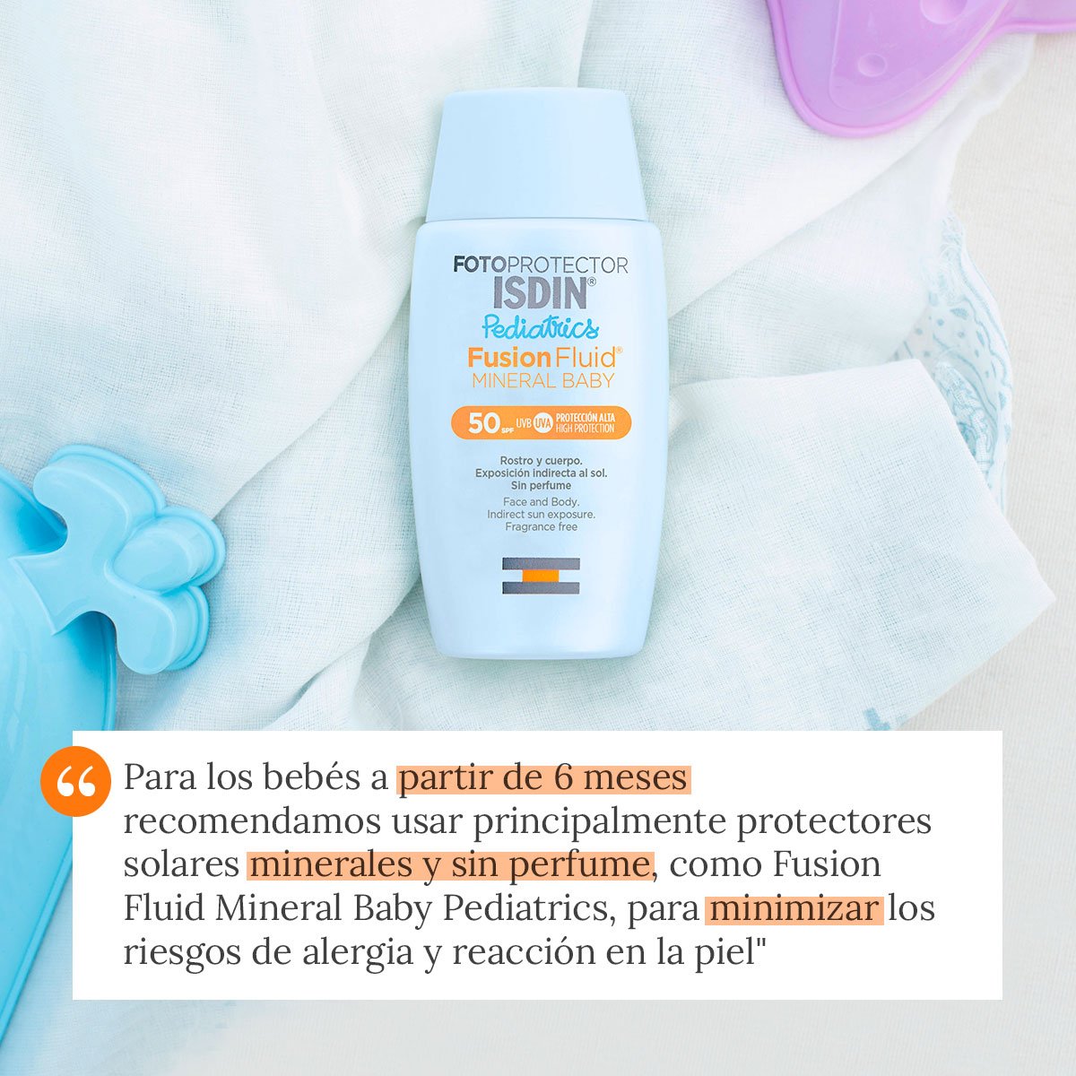 FOTOPROTECTOR CORPORAL ISDIN FUSION FLUID MINERAL BABY - 5