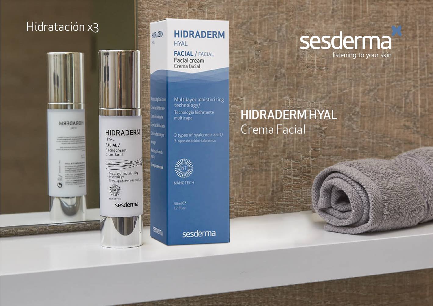 TRATAMIENTO FACIAL SESDERMA HIDRADERM HYAL CREMA 50 ML - 4