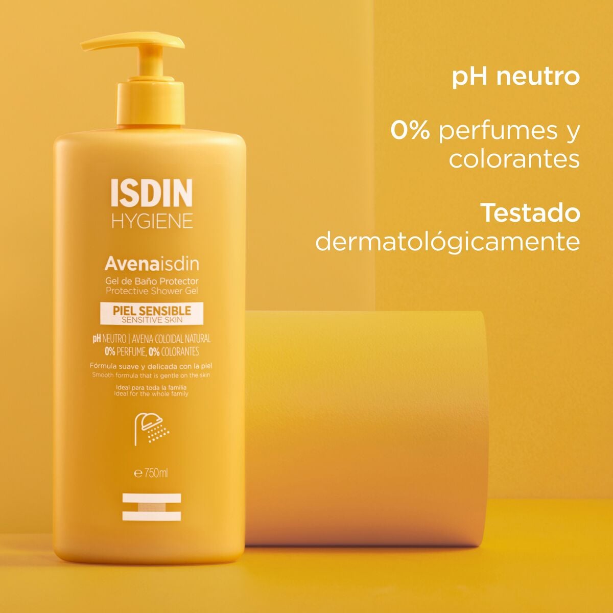 GEL DE DUCHA ISDIN AVENA BAÑO TRATAMIENTO AROMATICA AFRUTADA 750 ML - 5