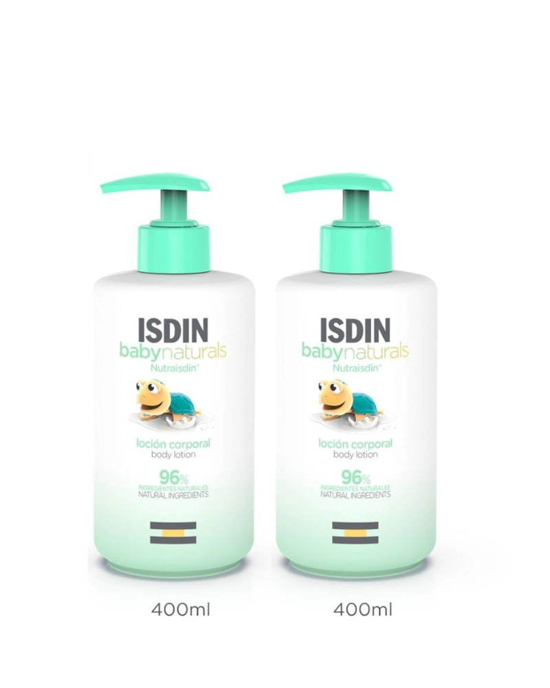 PACK 2 TRATAMIENTO CORPORAL ISDIN BABY NATURALS BODY LOTION 400 ML - 1