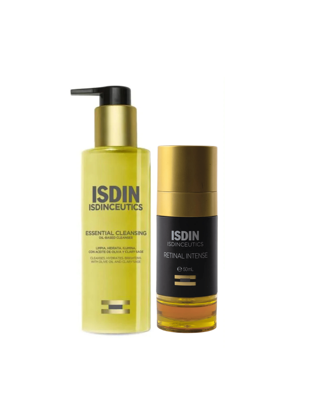 SET TRATAMIENTO FACIAL ISDIN RETINAL INTENSE + ESSENTIAL CLEANSING - 1
