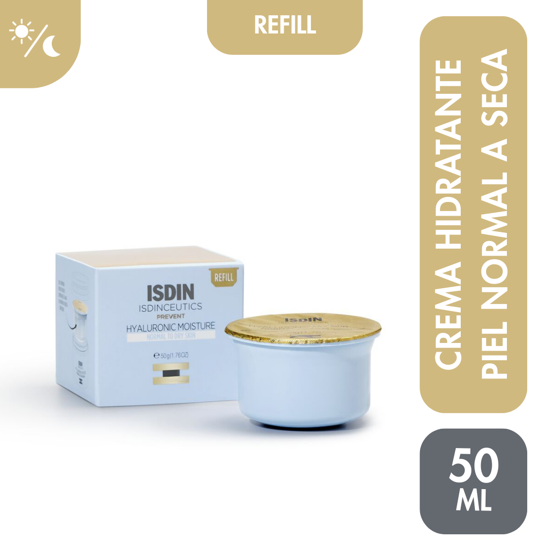 TRATAMIENTO FACIAL ISDIN CEUTICS HYALURONIC MOISTURE PIEL NORMAL A SECA REFILL - 1