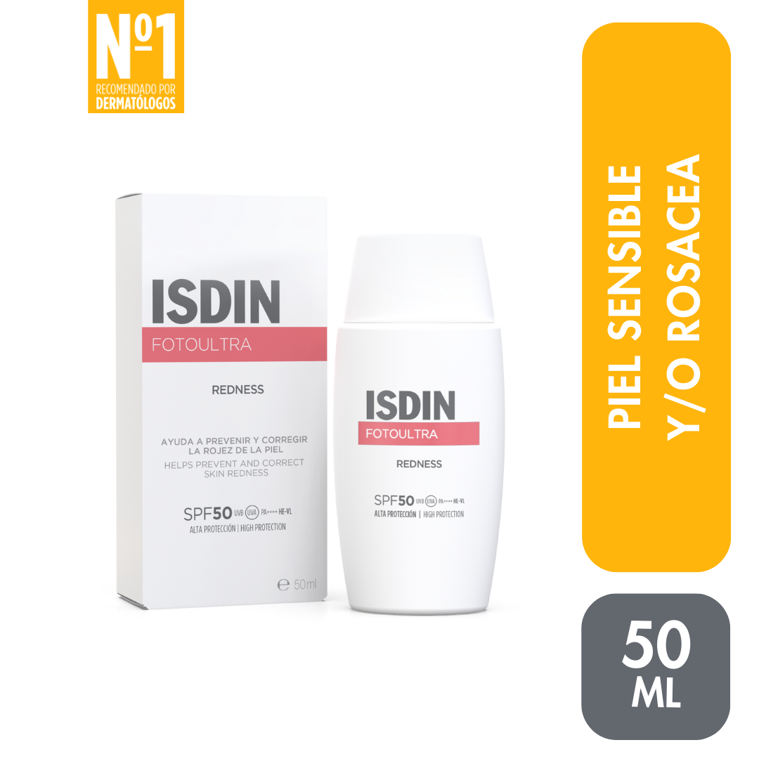 TRATAMIENTO FACIAL ISDIN FOTOULTRA FOTOPROTECTOR REDNESS SPF 50 50 ML - 1