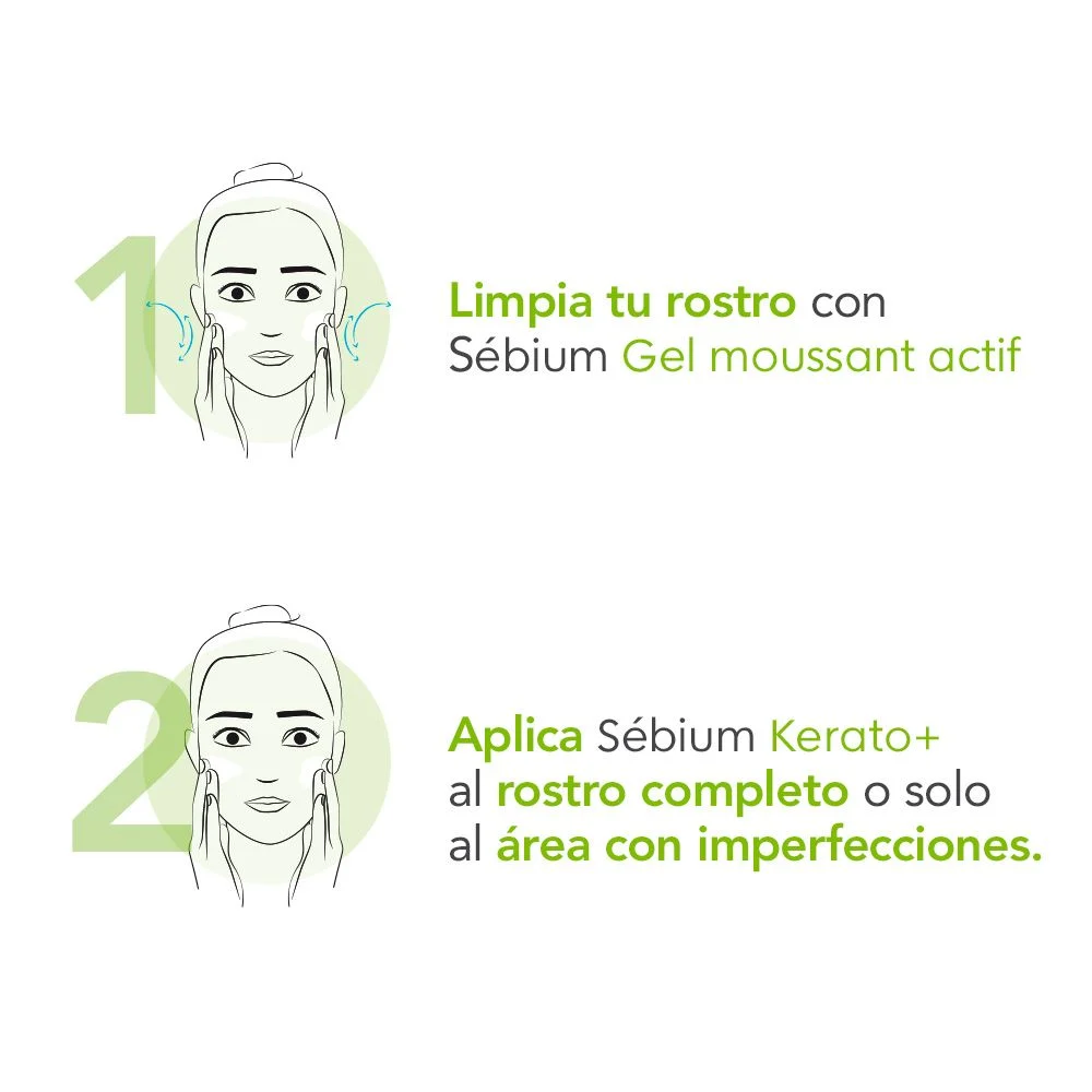 DÚO SEBIUM KERATO+ GEL CREMA ANTI-IMPERFECCIONES 30ML - 6