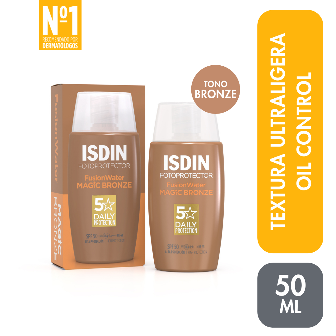 ISDIN  FOTOPROTECTOR FUSION WATER MAGIC BRONZE SPF 50 50ML - 1