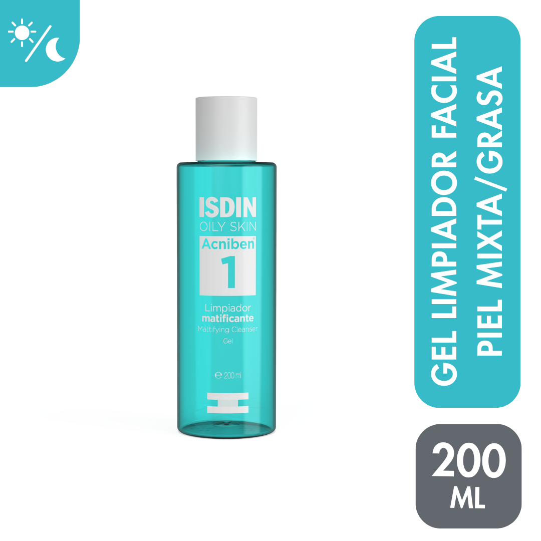 ISDIN ACNIBEN LIMPIADOR GEL MATIFICANTE 200ML - 1