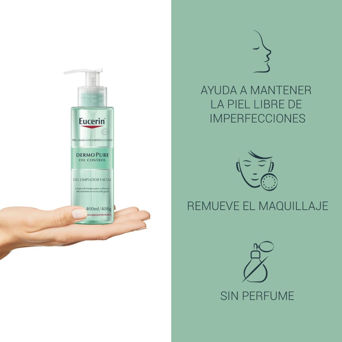 EUCERIN DERMOPURE GEL LIMPIADOR 200ML - 6