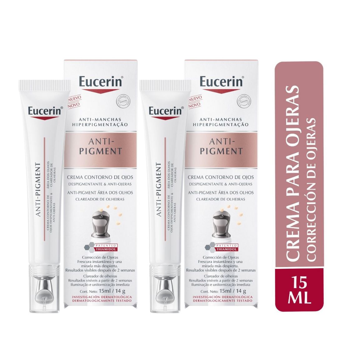 PACK X2 EUCERIN ANTIPIGMENT CONTORNO DE OJOS Y ANTIOJERAS 15ML - 1