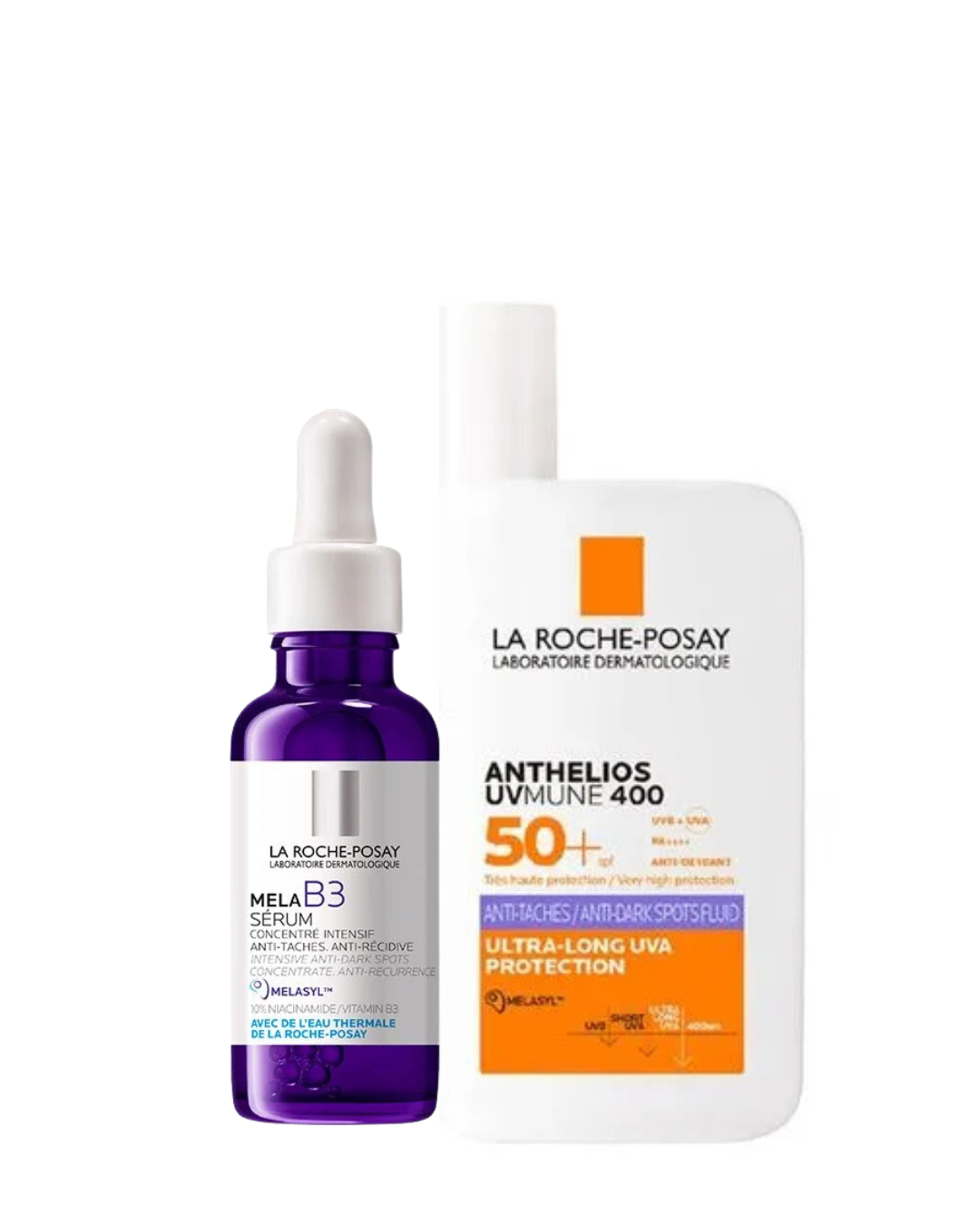 PACK ANTI-MANCHAS LA ROCHE POSAY: SÉRUM MELA B3 30ML + ANTHELIOS UVMUNE ANTI DARK SPOTS 50ML - 1
