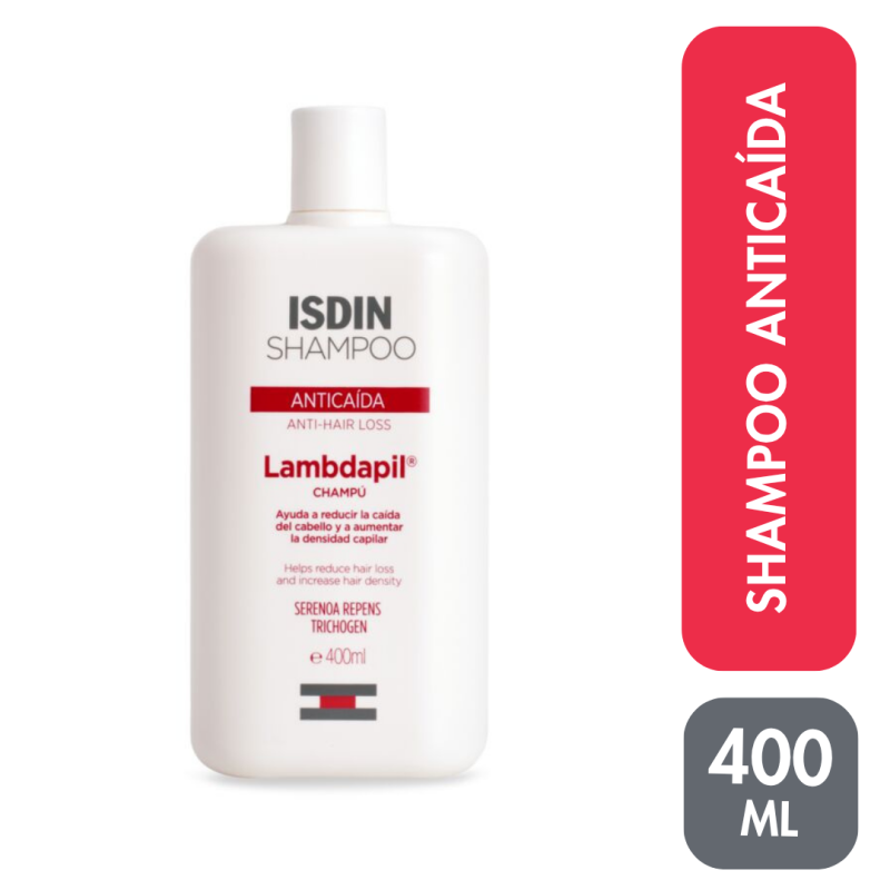 ISDIN LAMDAPIL ANTICAIDA SHAMPOO 400 ML - CAÍDA DEL CABELLO - 1