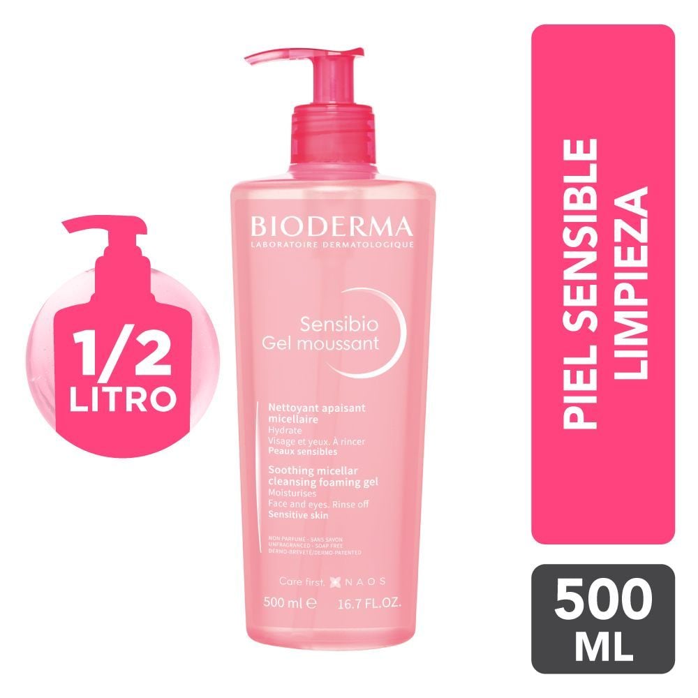 DÚO SENSIBIO GEL MOUSSANT 500 ML- PARA PIEL SENSIBLE - 2