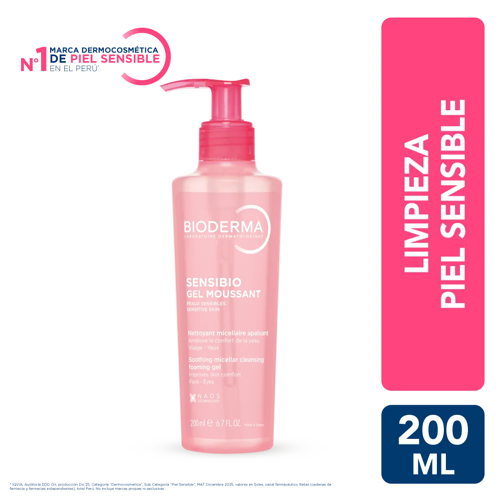 SENSIBIO GEL MOUSSANT 200ML | BIODERMA - 1