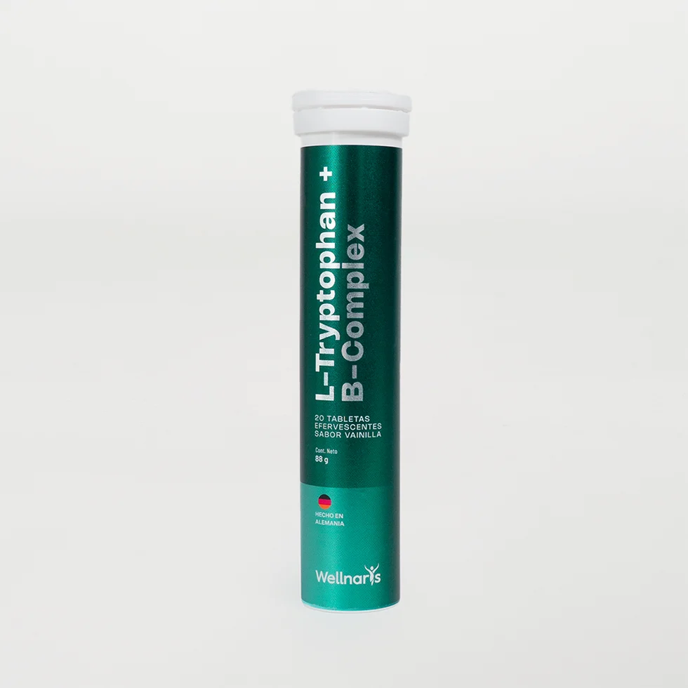 WELLNARIS EFERVESCENTES L-TRYPTOPHAN + B-COMPLEX (WELLNARIS) TUBO X 20 TAB GUD - 1
