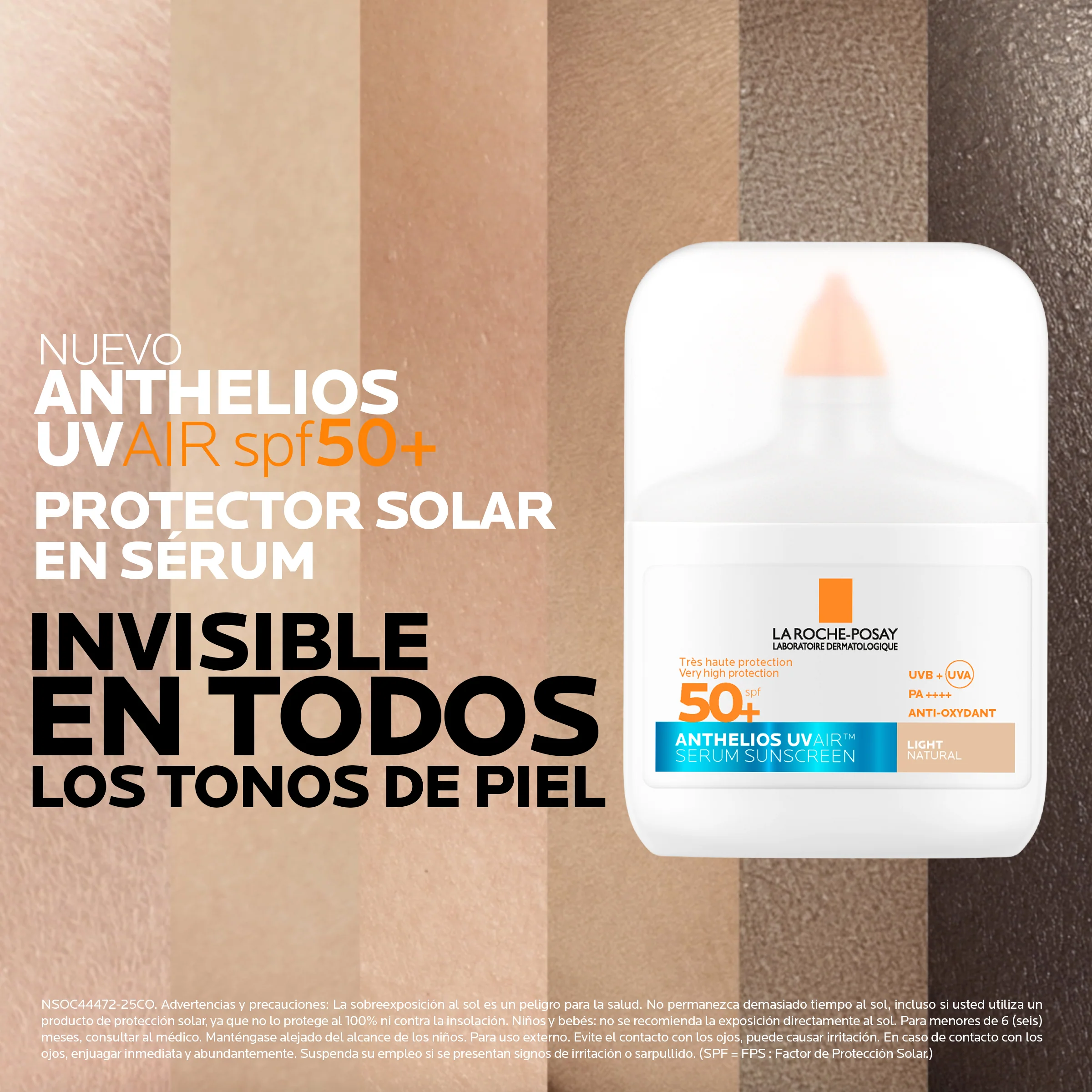 LA ROCHE POSAY PROTECTOS SOLAR ANTHELIOS UV AIR LIGERO FPS 50+ 50ML - 5