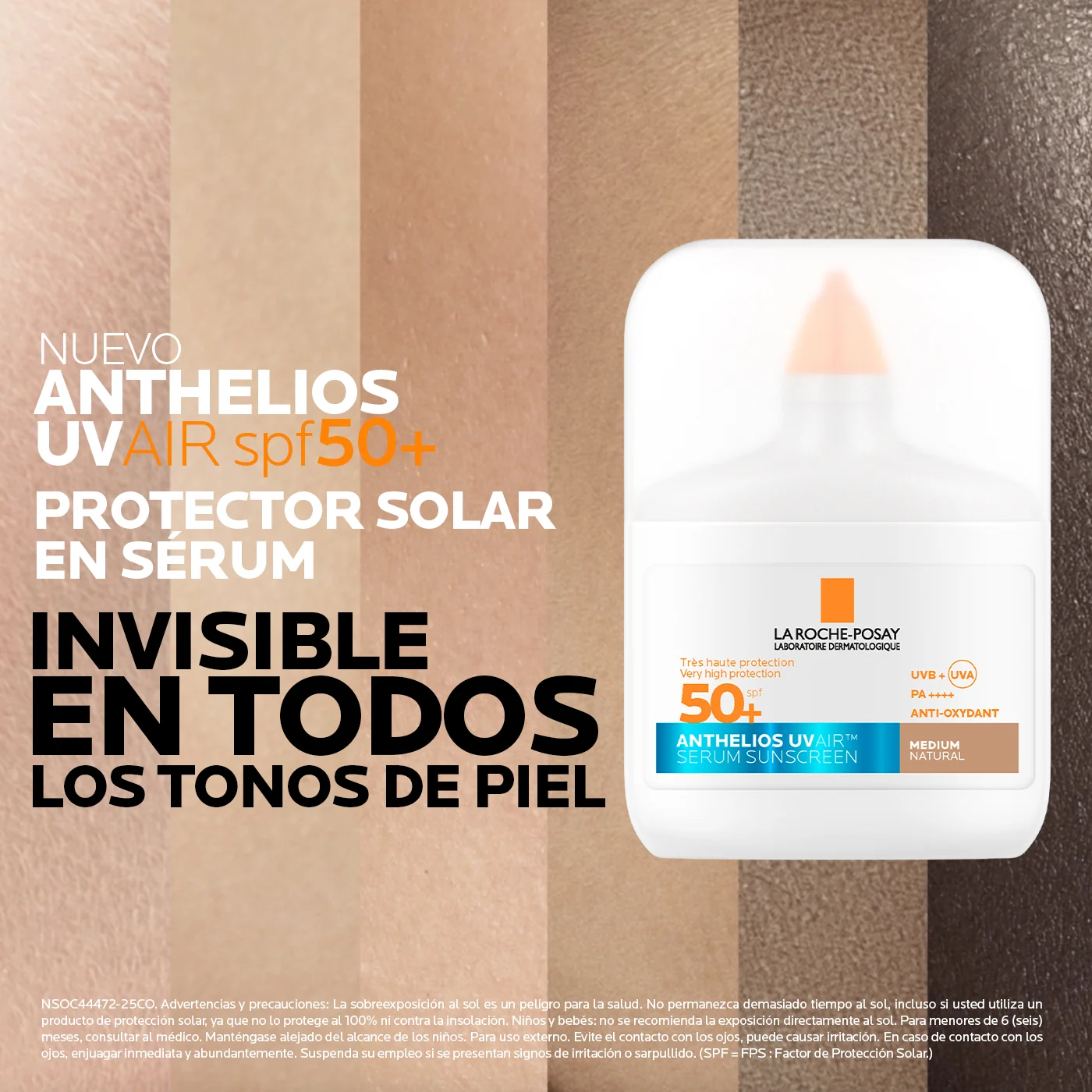 LA ROCHE POSAY PROTECTOR SOLAR ANTHELIOS UV AIR MEDIO FPS 50+ 50ML - 3