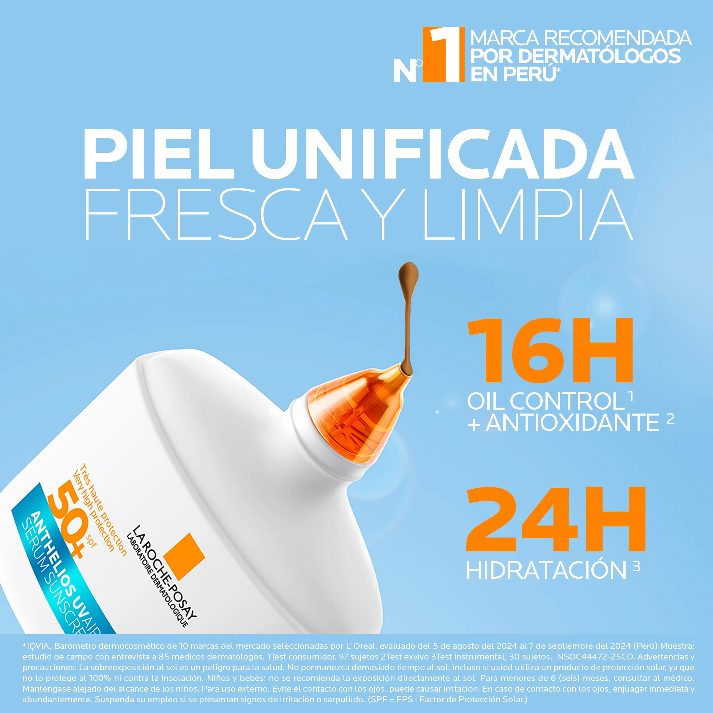 LA ROCHE POSAY PROTECTOR SOLAR ANTHELIOS UV AIR DARK FPS 50+ 50ML - 5