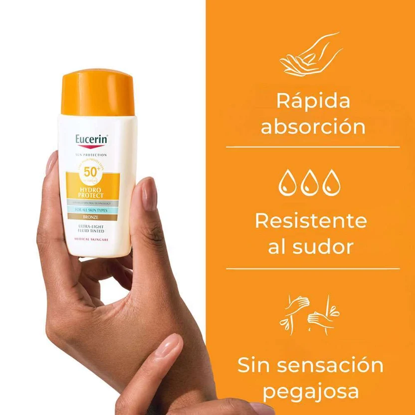EUCERIN SUN HYDRO FLUID TONO BRONZE 50 ML - 2