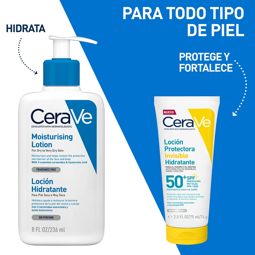PROTECTOR SOLAR LOCIÓN INVISIBLE HIDRATANTE SPF50+ 75ML | CERAVE - 4